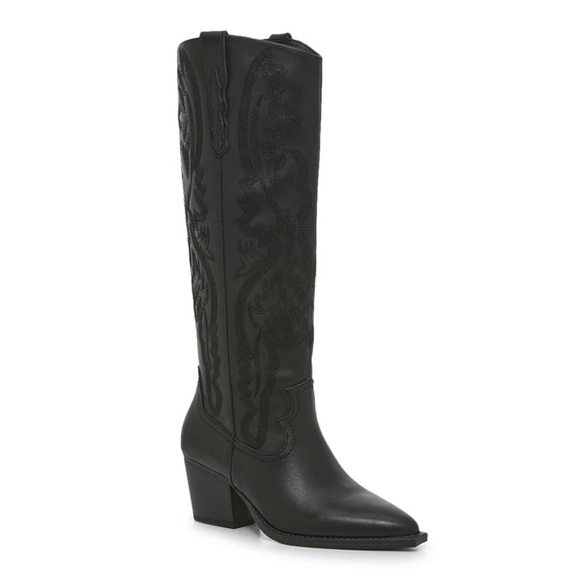 Crown Vintage Shoes - Crown Vintage Sila Western Boot - Black